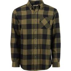 Magellan Outdoors Canyon Creek Long Sleeve Flannel Shirt - Olive Night Buffalo