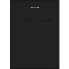 Halmeubelen en Accessoires vidaXL Wood Black Shoe Rack 60x84cm