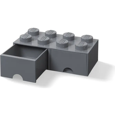 Room Copenhagen Lego Klods med Skuffe 8 Knops Dark Grey