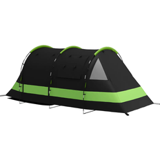 Polyeten Tents OutSunny Blackout Camping Tent For 4-5 Person - Black