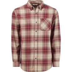 Magellan Outdoors Canyon Creek Long Sleeve Flannel Shirt - Windsor Wine/Humus Plaid