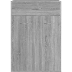 vidaXL Wood Sonoma Grey Shoe Rack 60x84cm