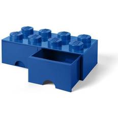 Room Copenhagen Lego Storage Brick with Drawer 8 Stud Blue