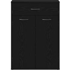 vidaXL Wood Black Oak Skostativ 60x84cm