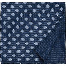 Bröstnäsdukar Brunello Cucinelli Printed Silk Pocket Square - Navy