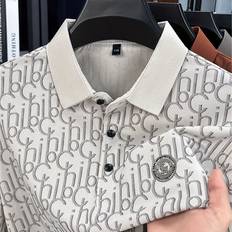 Golf Shirts Temu Men's Ch Graphic Print Golf Shirt - Outdoor