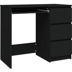 Shelves Writing Desks vidaXL Engineered Wood Black Writing Desk 45x90cm