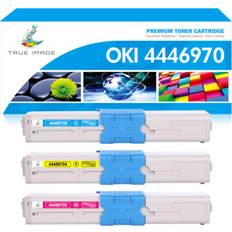 3x CMY Toner Cartridge Oki C310DN C511DN C530DN C531DN MC361DN MC561DN