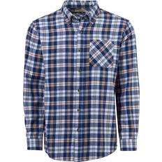 Magellan Outdoors Canyon Creek Long Sleeve Flannel Shirt - Medievel Blue