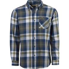 Magellan Outdoors Canyon Creek Long Sleeve Flannel Shirt - Dark Shadow/Deep Lichen Green Plaid