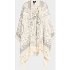Paisley Outerwear Etro Jacquard Wool Cape - Burgundy