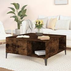 vidaXL Engineered Wood Smoked Oak Coffee Table 80x80cm