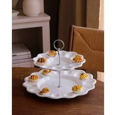 Egg Slicers Beatriz Ball Alegria Two-Tiered Server White Egg Slicer
