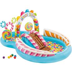 Paddling pool with slide Intex Candy Zone Inflatable Play Center with Slide