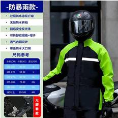 Adult Rain Clothes on sale PlayMc Motorcycle Raincoat Full Body Electric Bike Suit - Black Green