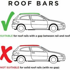 Menabo Vehicle Cargo Carriers Menabo Aluminium Roof Rack Cross Bars Ford Focus 2005-2010