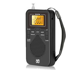 Radios Saudism AM FM Weather Radio Pocket LCD Alarm Clock