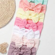 Headbands Children's Clothing on sale Shein Candy Color Nylon Bows Headbands Set - Infant