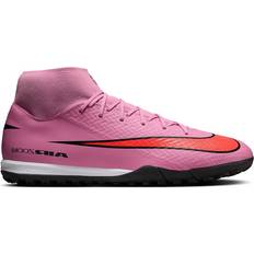 Nike Mercurial Superfly 10 Academy Turf High-Top Football Shoes - Flamingo Crimson Red