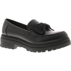 Adult Loafers Apache Womens Loafers Shoes Work School Fort Slip On - Black