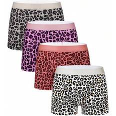Leopard - Men Underwear Shein Leopard Print Elastic Waist Boxer Briefs - Men