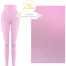 Wolford Leggings Wolford Prisma Pink Glitter Gloss Trousers Sport Yoga