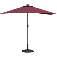 Parasoll 150cm vidaXL Trädgårdsparasol Vinröd 294 x 150 x 224 cm Tyg