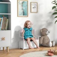 Storage Benches Kid's Room Aiyaplay 2 in 1 Toy Box Pink Pink