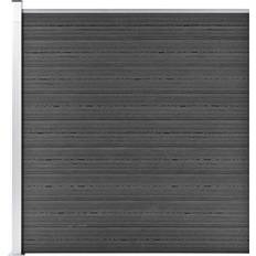 Garden & Outdoor Environment Camerina Fence Panel WPC 175x186 cm Black