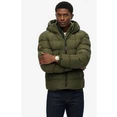 Superdry Hooded Sports Puffer Jacket - Khaki