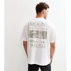 Men T-shirts Only & Sons Relaxed Fit T-Shirt Mount Yakushi Back Print White
