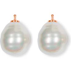 Hvid Charms & Vedhæng Mallorca Perle Barok Farve07 M Rfg Sølv