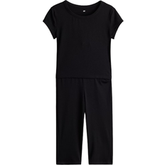 H&M 2-teiliges Jerseyset Schwarz 9-10Y