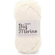 Drops Design Garn & Håndarbejdsudstyr Drops Design Big Merino Uni Colour Off White 75m
