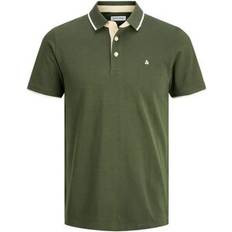 Jack & Jones Green Polo Shirts Jack & Jones Plain Polo Plus Size