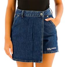 Karl Lagerfeld Dame Shorts Karl Lagerfeld Denim Buksenederdel Casual - Blå