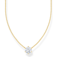Gold Necklaces Thomas Sabo Gold Plated Cubic Zirconia Necklace - Gold Plated
