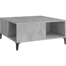 vidaXL Engineered Wood Concrete Grey Coffee Table 80x80cm