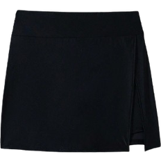 Shein Swim Lushoire Women's Plain Beach Shorts with Side Slits, Elegant Swim Shorts, for Summer Holidays