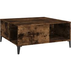vidaXL Engineered Wood Smoked Oak Coffee Table 80x80cm