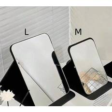 Shein 1 Piece Simple Bathroom & Bedroom Makeup Mirror, College Student Desk Portable Mirror, Adjustable Tabletop Vanity Mirror for Office, Handheld Cosmetic Mirror, Home Decor, Bathroom Accessories, Summer Makeup Organizer Tischspiegel 10.8x16cm