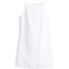 H&M Linen Blend Strappy Dress - White