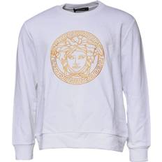 Versace Herr Tröjor Versace Broderad Crew Neck Pullover Tröja - Herr