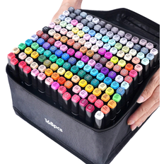 168 Color Art Marker Pens,Rotuladores De Colores,Dual Tip Drawing Pen, Suitable For Artist Painting, Sketching, Coloring, Illustration, Anime Design, Art Sketch Drawing Pen Set, Christmas And Birthday Present, Easter Gift,204/262/48/40/36/30/30/24/12 Colours Back To School