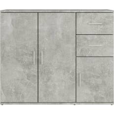 vidaXL 823273 Concrete Grey Sideboard 91x75cm