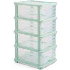 Green Storage Boxes Dunelm 4 Drawer Mint Storage Box 4pcs