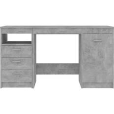 vidaXL 3054784 Concrete Grey Skrivbord 50x140cm 2st