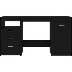 vidaXL 3054781 Black Skrivbord 50x140cm 2st