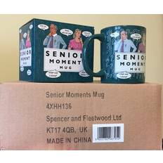 Spencer & Fleetwood Box of 4 Senior Moments Mugs Cup & Mug 4pcs