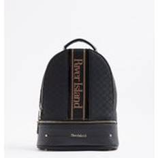 River Island Backpacks River Island Womens Black Webbing Logo Front Backpack